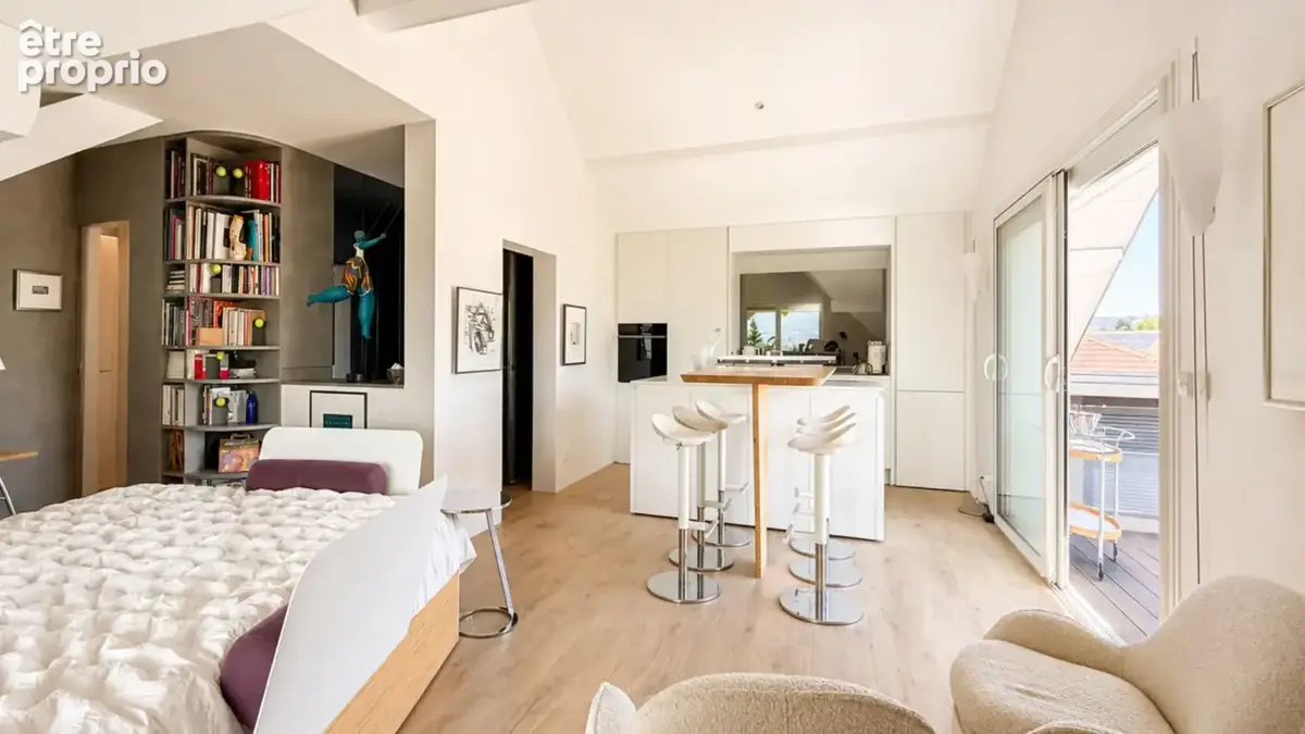 Annecy-le-vieux - vue lac & montagnes - loft t2/3 avec terrasse - exclusivité - photo 4