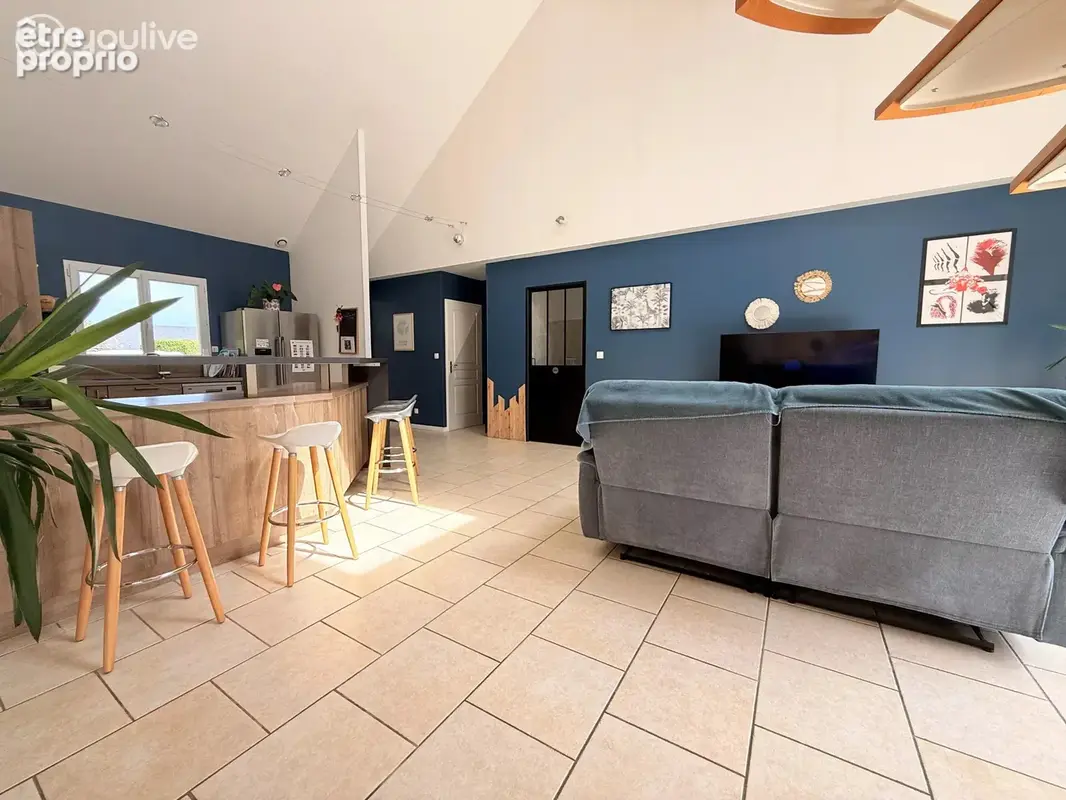 Coup de cœur assuré : maison contemporaine de plain-pied, pièce de vie cathédrale – Néville – 299 000 € HAI - photo 4