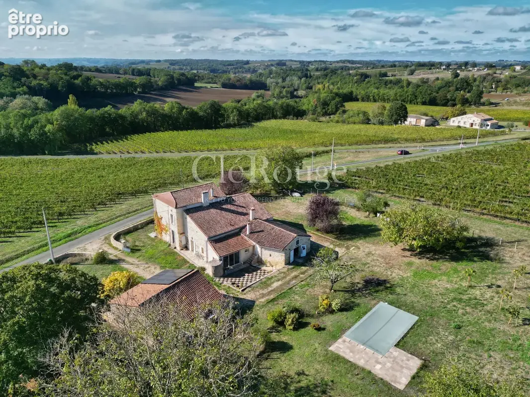 Entre Pellegrue et Gensac – Maison en pierre pleine de charme avec vue dégagée. piscine et potentiel locatif - photo 2