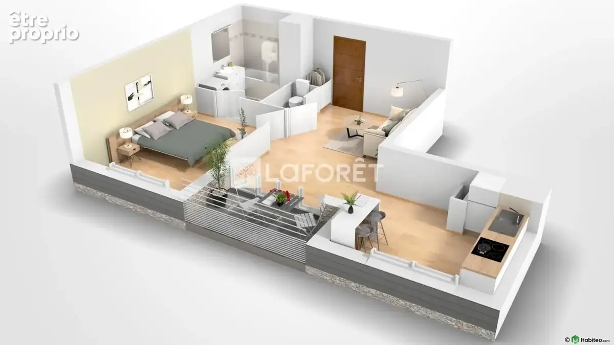 Appartement Pontault Combault 2 pièce(s) 44.09 m2 - photo 10