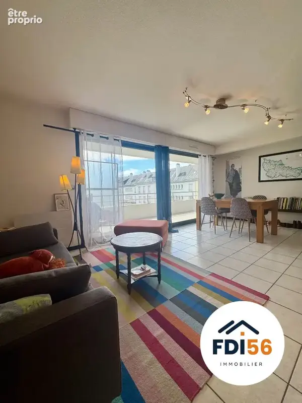 Lorient centre ville appartement 3 pièces 66 m2 a vendre - garage - terrasse - cave - photo 3