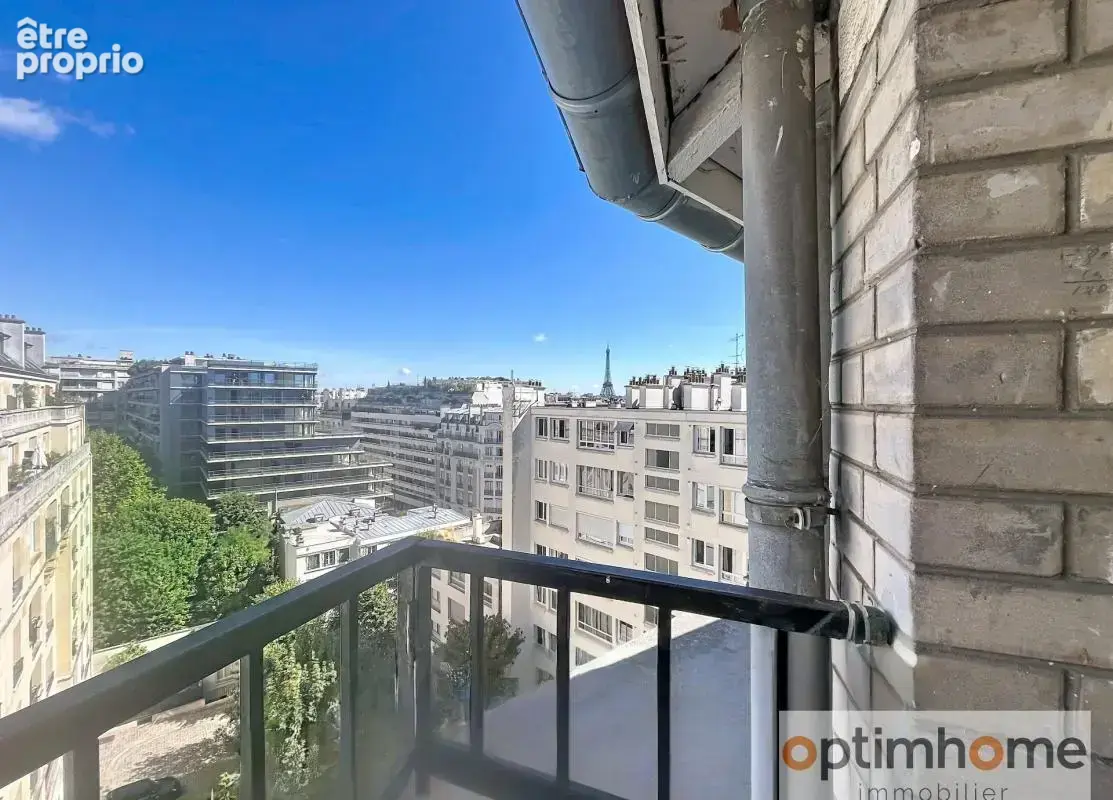Appartement à vendre 2 pièces - auteuil / jasmin - paris xvième -  dernier étage – grand balcon – vue dégagée - photo 8
