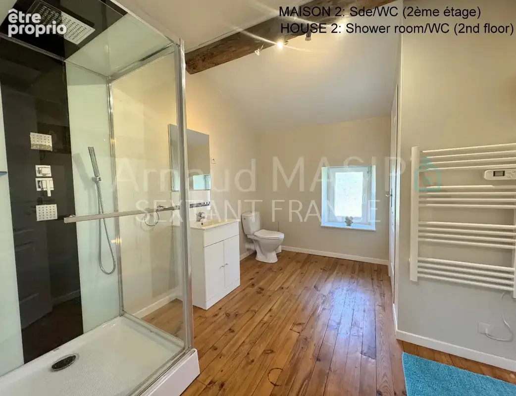 Imposant ensemble immobilier, 2 maisons attenantes, 8 chambres, grand jardin, piscine hors sol - photo 9