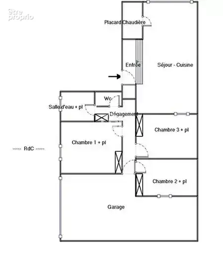 Appartement T2 bis de 90 m², calme absolu à quelques pas du centre-ville, grand garage - photo 14