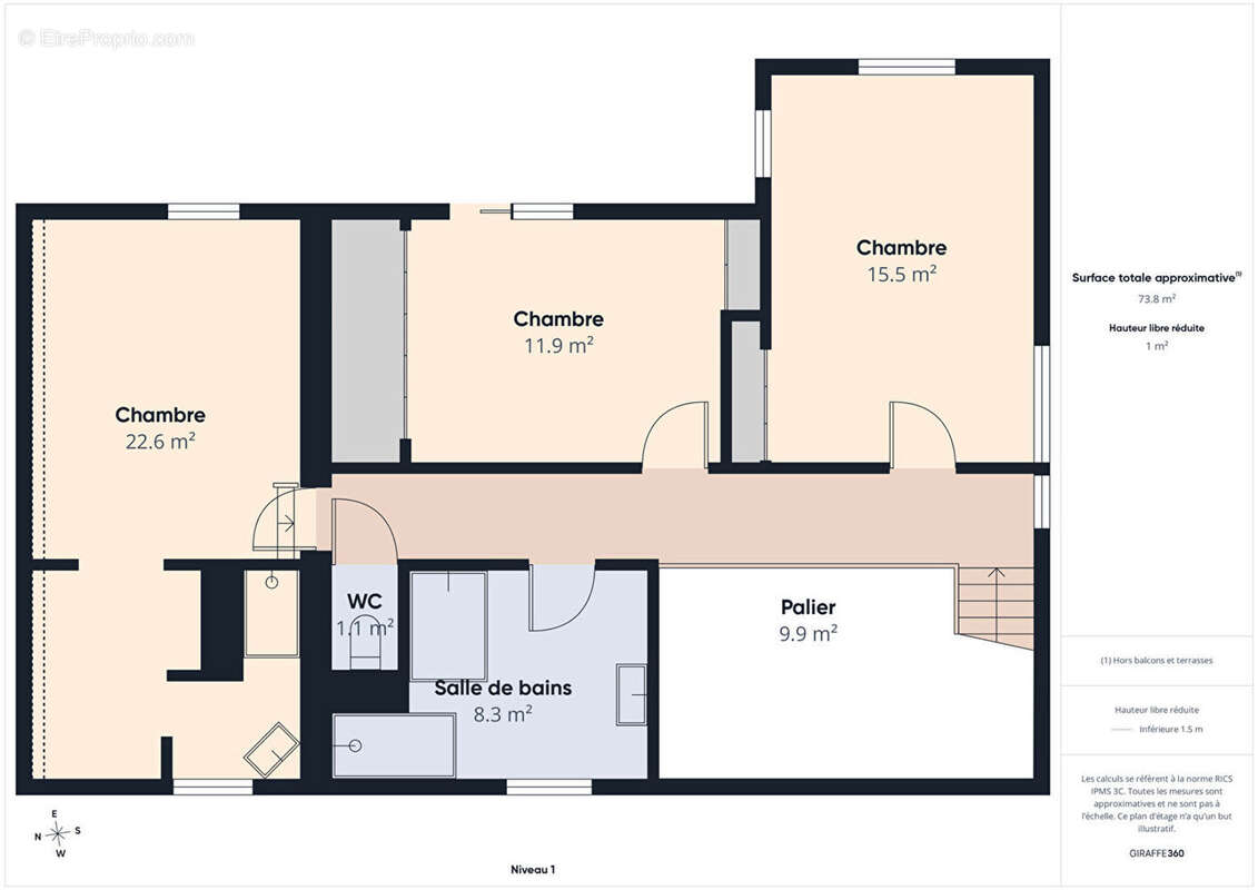 Maison familiale de 140m2 sur 1100 m2 de terrain - photo 17
