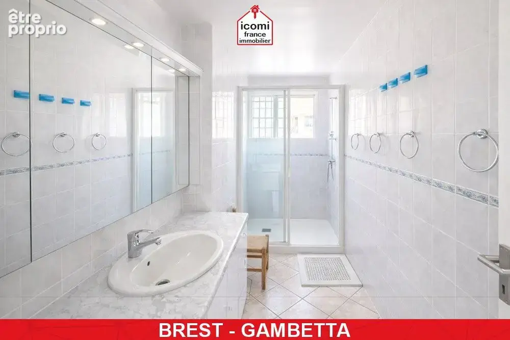 Finistere - brest (29200) - a vendre - appartement - t4 - 2 chambres - vue mer - dalle beton - ascenseur - proche gare - dpe d - - photo 5