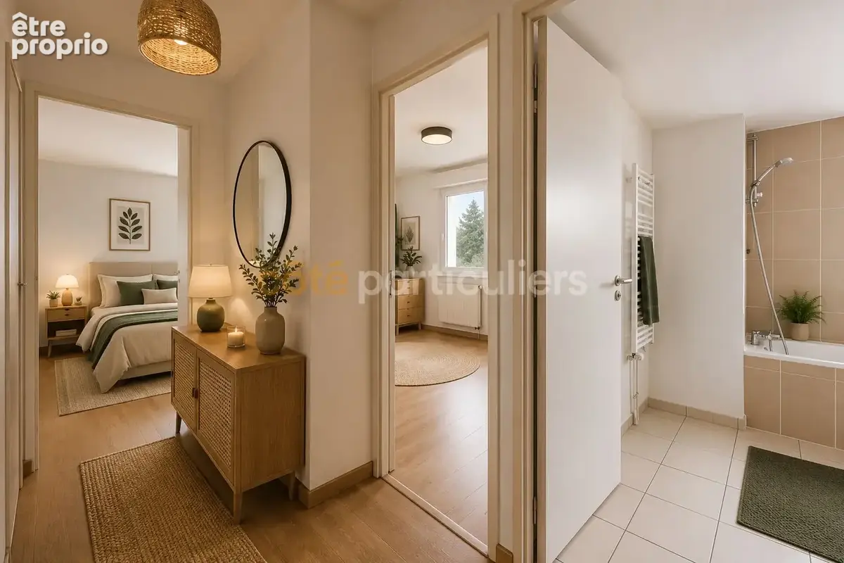 Nantes/ouest -- t3 -- 2 chambres -- balcon -- expo sud -- dernier etage - photo 7