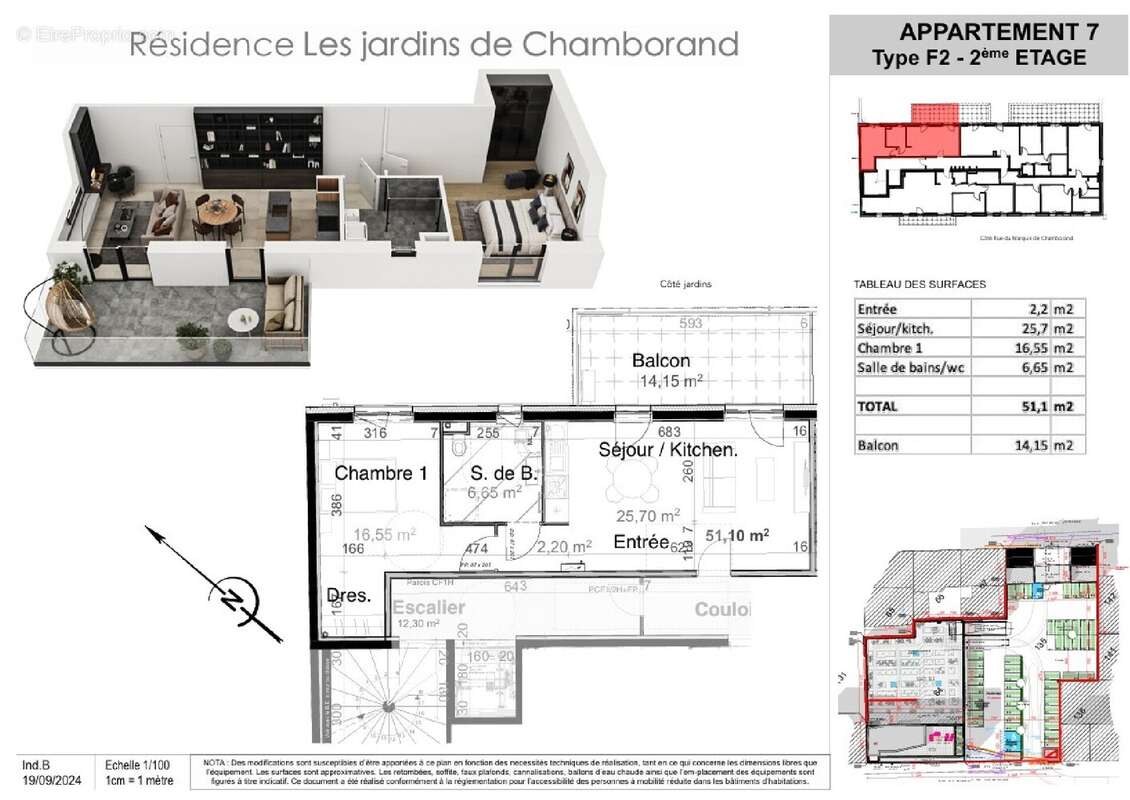 Appartement 51 m² à Sarreguemines  - photo 2