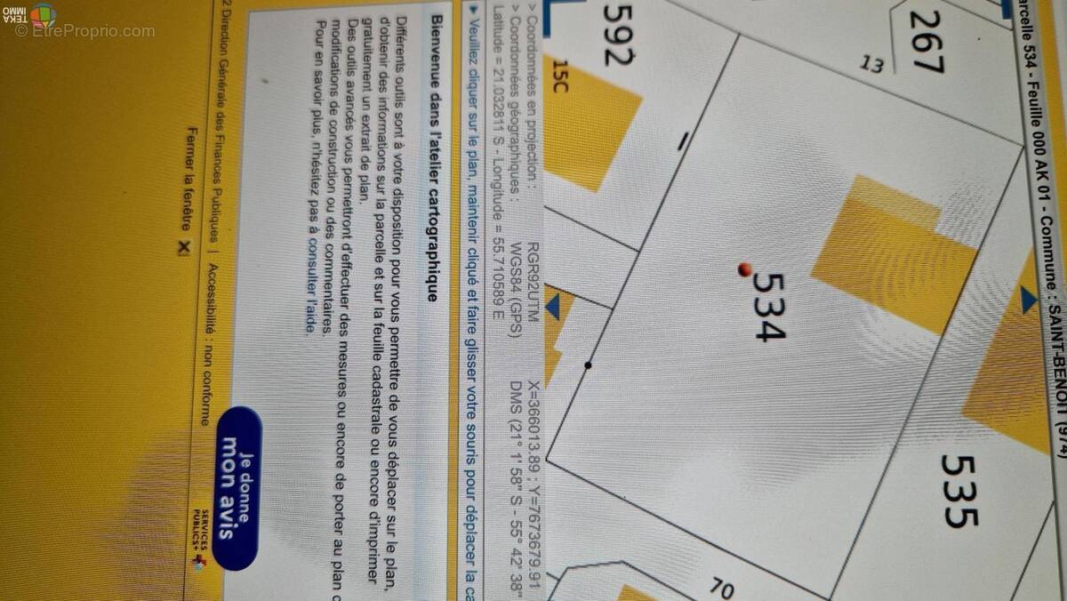 Terrain à SAINT-BENOIT