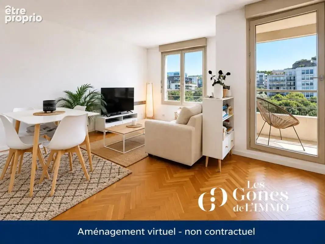 T1 31,90 m2   balcon   vue exceptionnelle sur jardin   cave - photo 5
