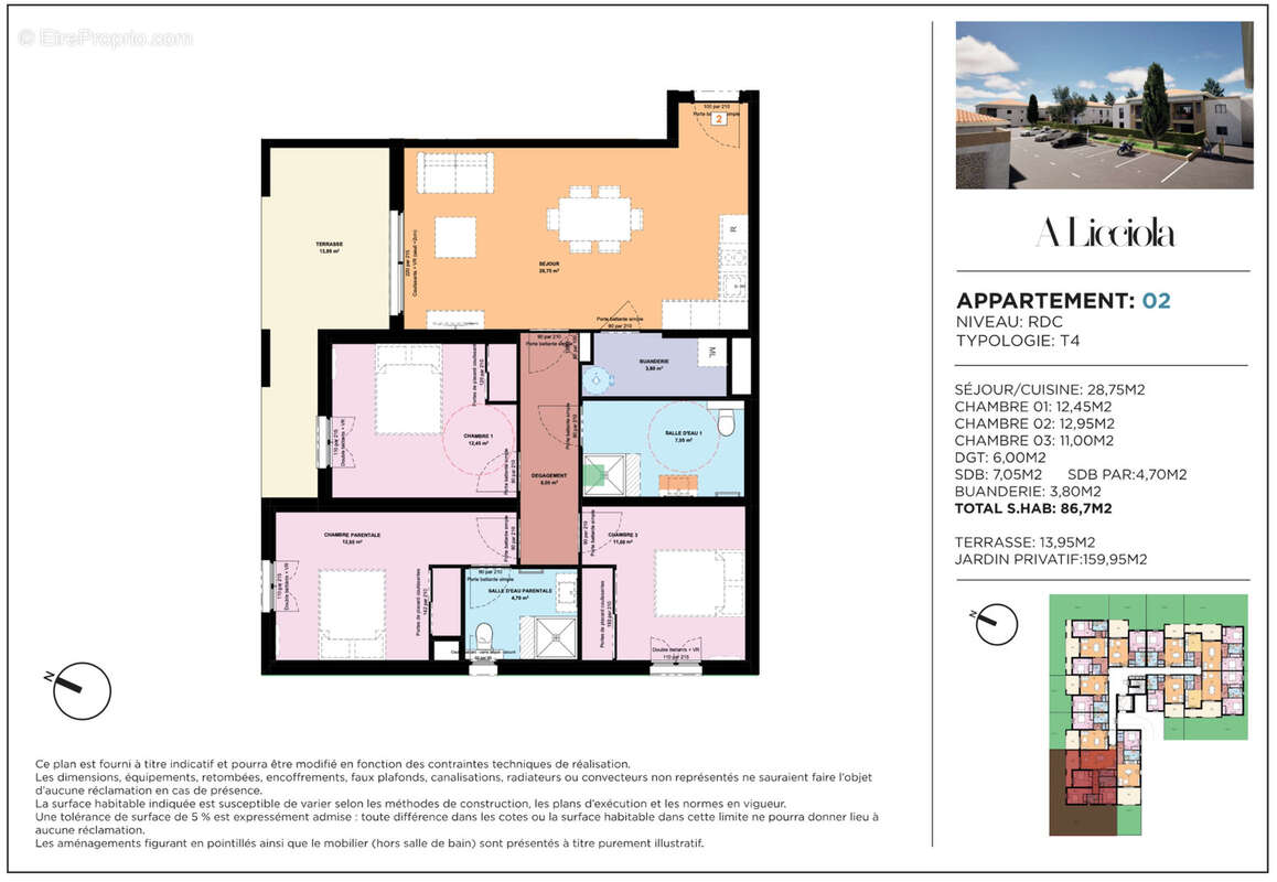 Appartement à SORBO-OCAGNANO