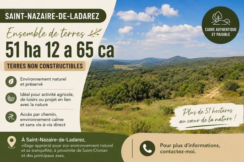 Terrain à SAINT-NAZAIRE-DE-LADAREZ