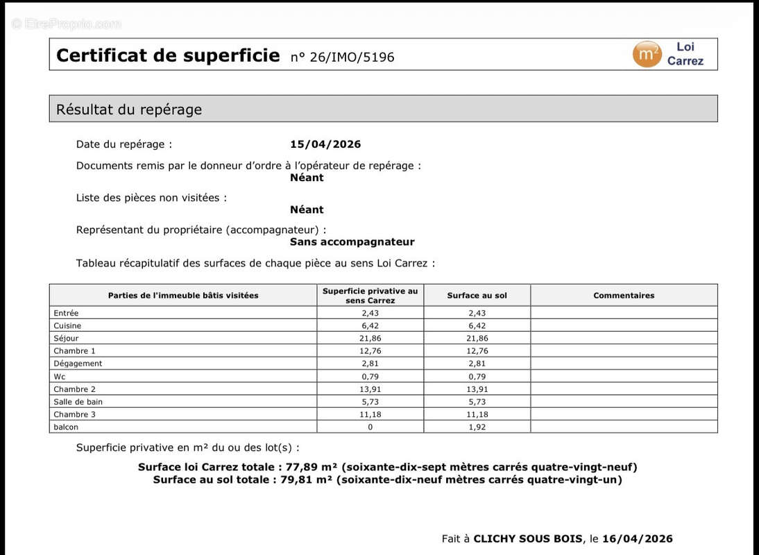 Appartement à PARIS-13E