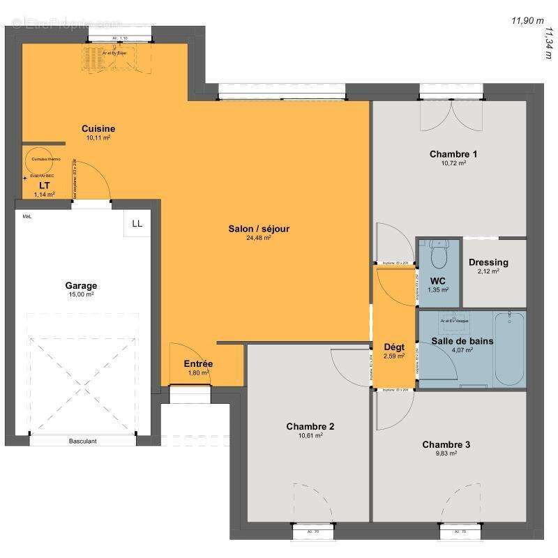 Maison 5 pièces 79 m2 - photo 3
