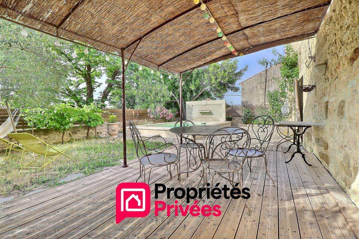 Proche Uzès, mas de village avec piscine - photo 4