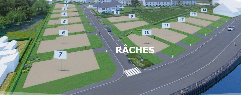 Terrain 533 m² à Raches  - photo 1