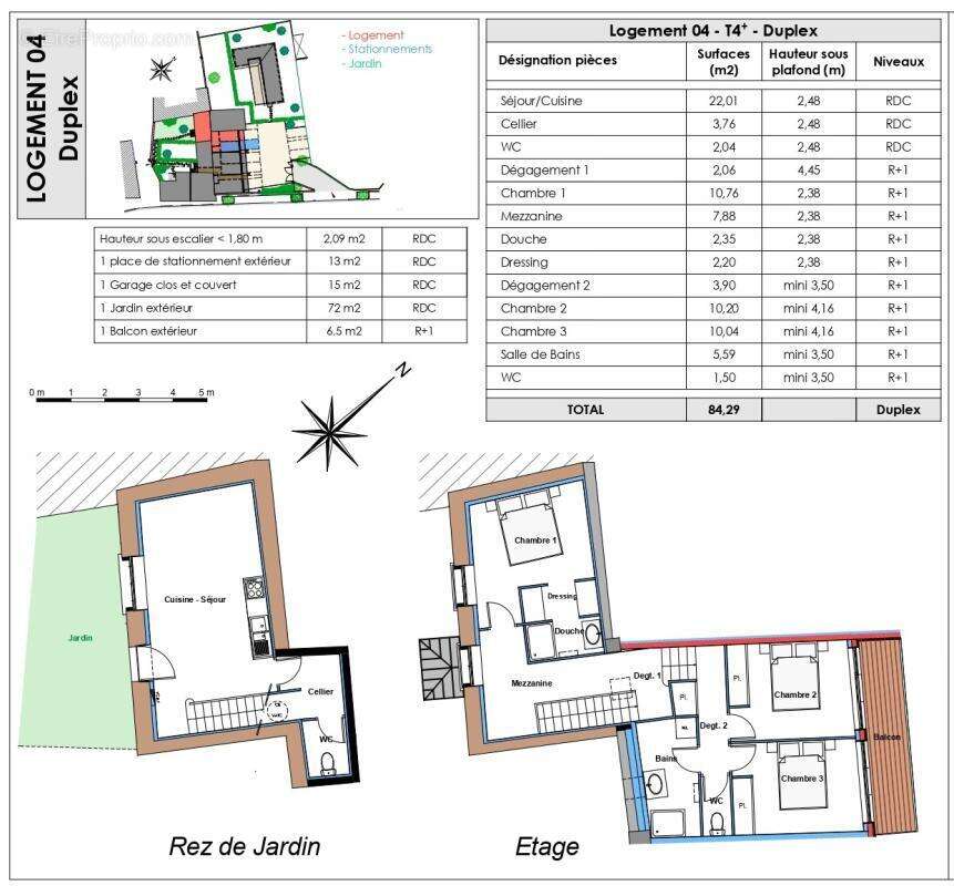 Appartement - Duplex - 3 Chambres - Jardin - 2 places de parking - Au cœur du village - Proche toutes commodités - photo 10