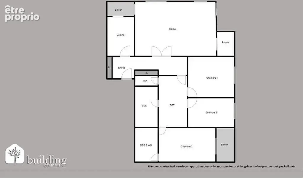 Levallois-Perret Greffulhe - Appartement 4 pièces 93,03 m² avec balcons de 2,81 m² et 4,02 m² et parking - photo 2