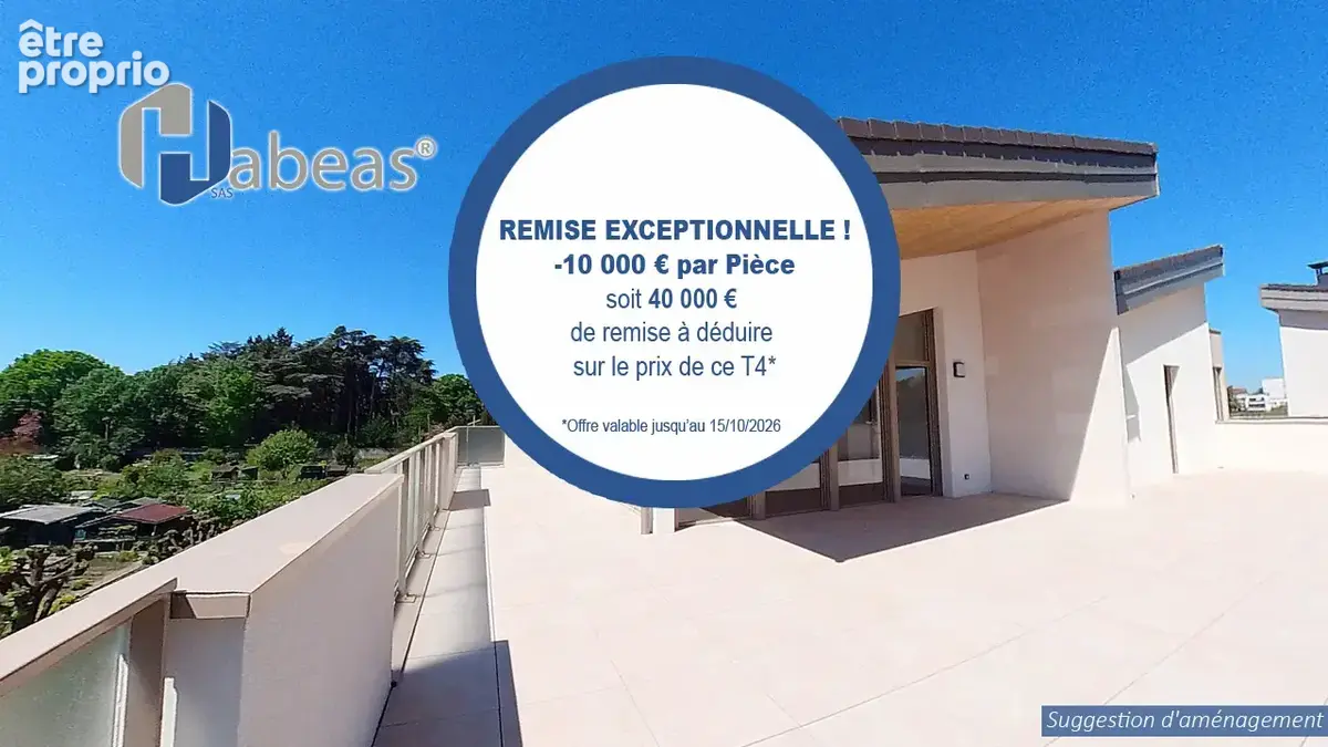 Appartement T4 de 94m² en toit terrasse de 88m² - photo 7