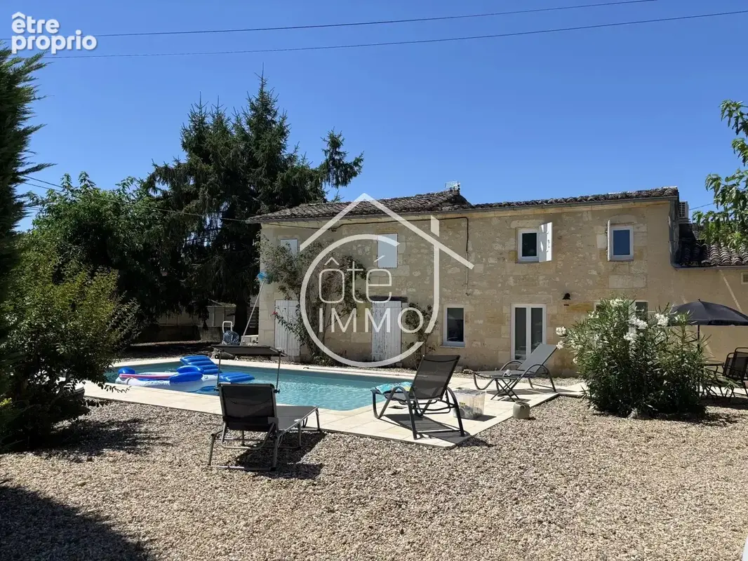 Saint Emilion : Maison Girondine en pierre avec piscine et Gîte - photo 3