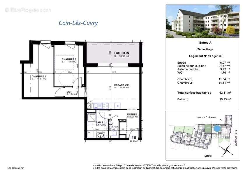 Appartement à COIN-LES-CUVRY