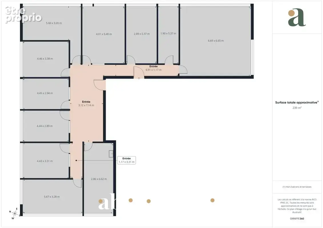 Bureaux lumineux et climatisés en vente à Chartres ZAC du parc d'Archevilliers 28000 - photo 13