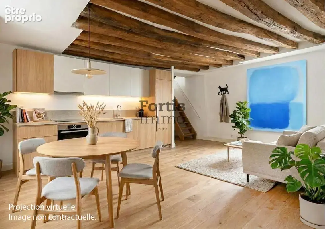 Paris 2 - duplex de 3 pieces, dernier etage avec vue degagee - photo 6