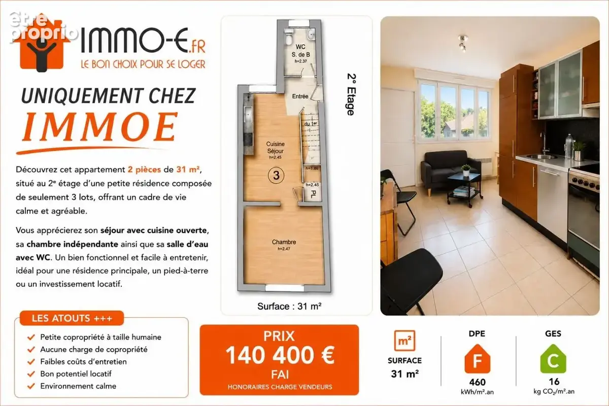 Appartement 2 pièces 31 m² à vendre à Esbly (77450) - photo 7
