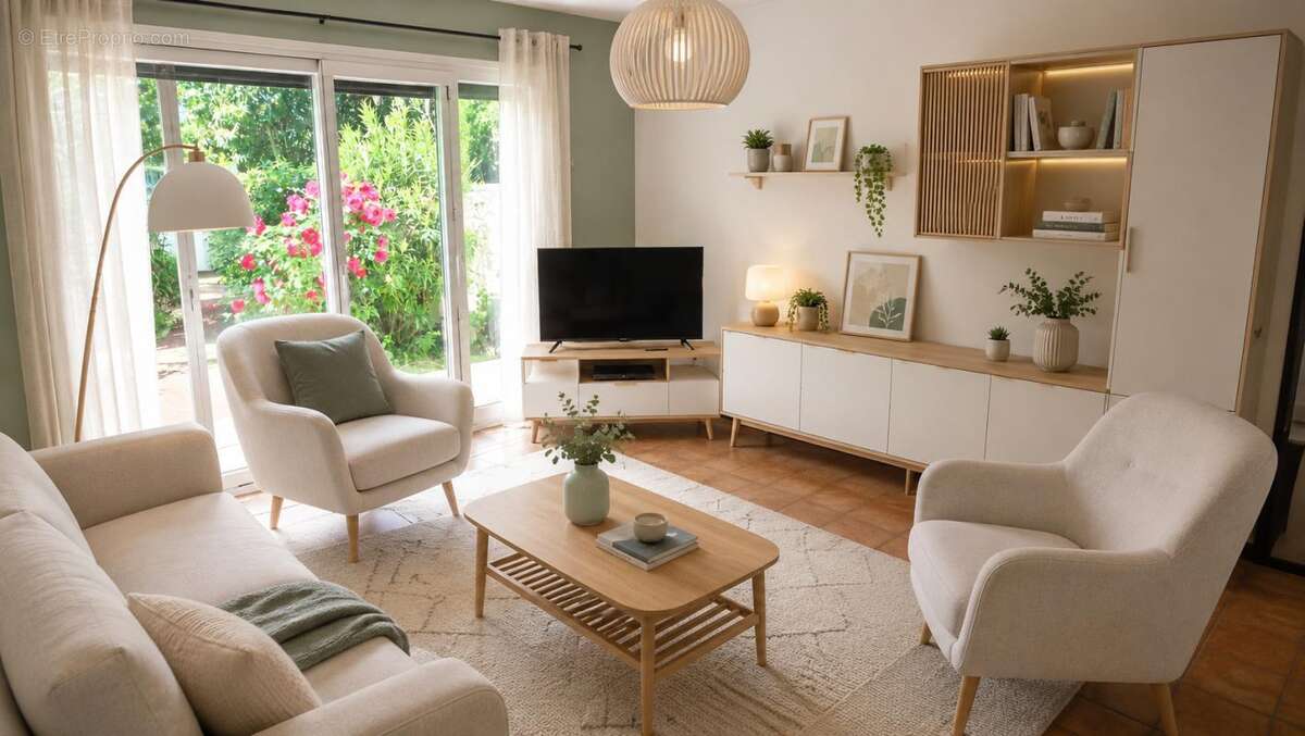 Maison  4 pièce(s) de 91 m2  avec 3 chambres  et 1 garage - photo 2