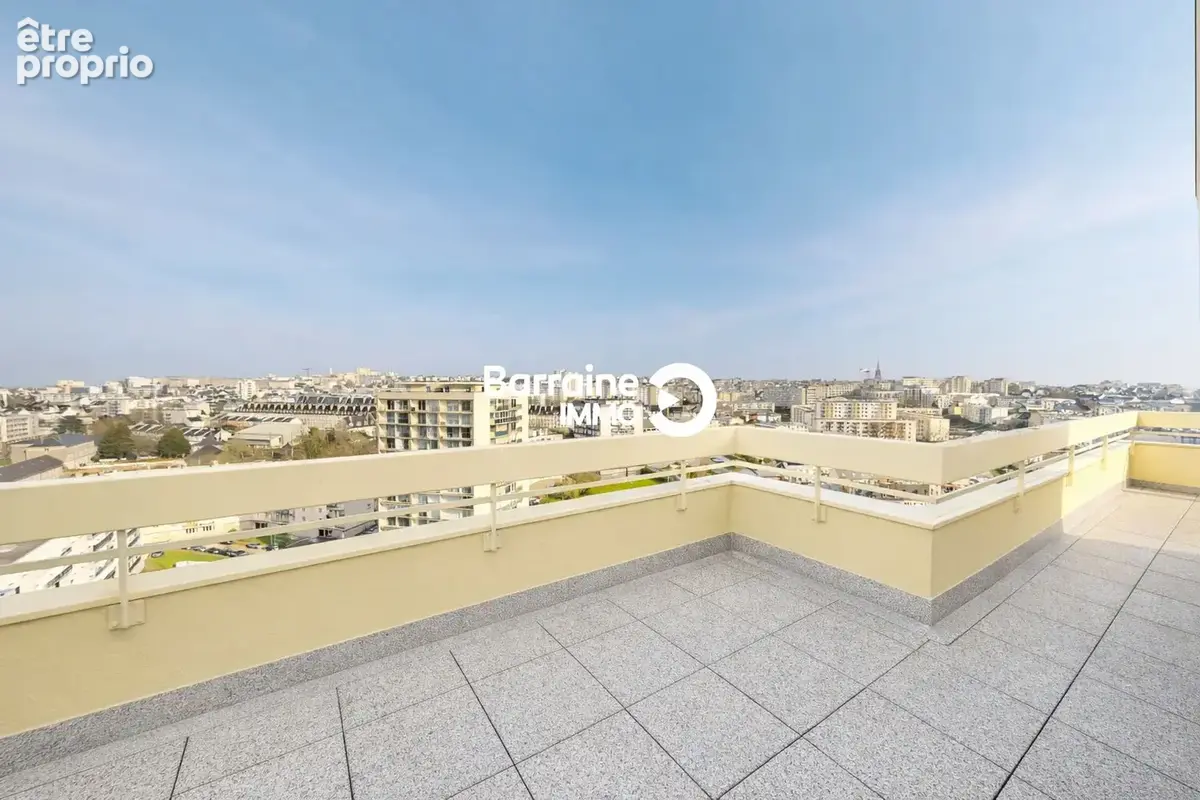 A vendre brest kerinou appartement duplex t6 4 chambres dernier etage ascenseur parking  garage terrasse de 40m² vue panoramique - photo 17