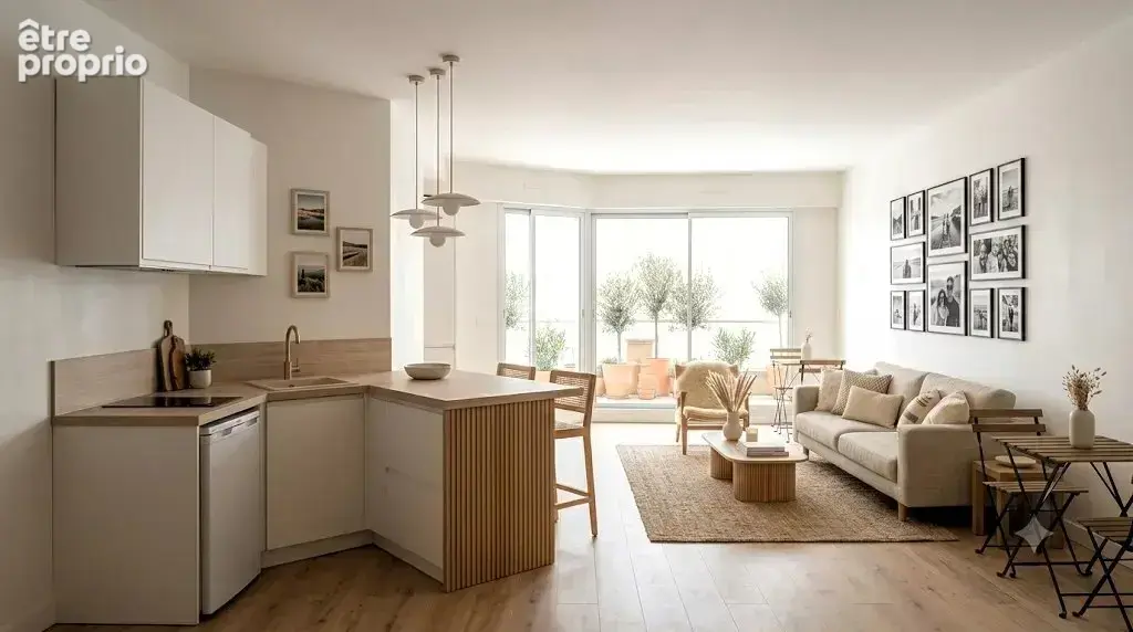 Splendide 3P traversant de 70 m² avec terrasse et balcon – Entièrement rénové et meublé – Nice Libération - photo 3