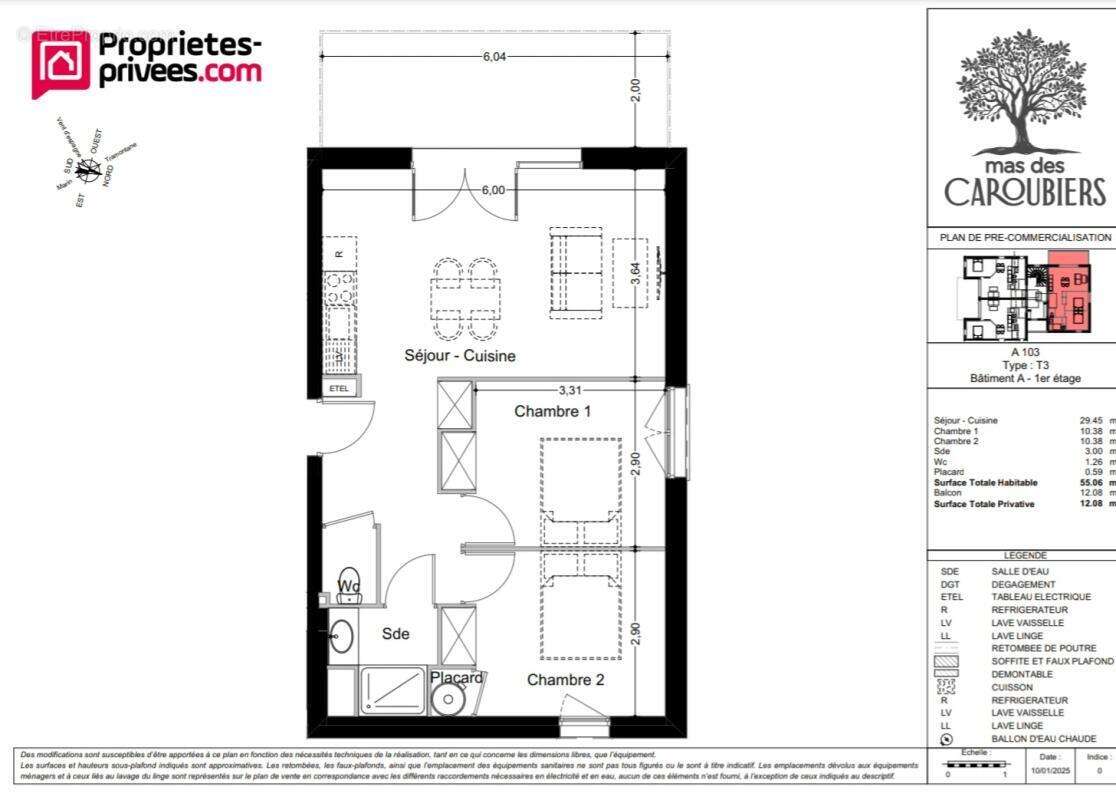Appartement Perpignan 3 pièces de 65 m2 - photo 8