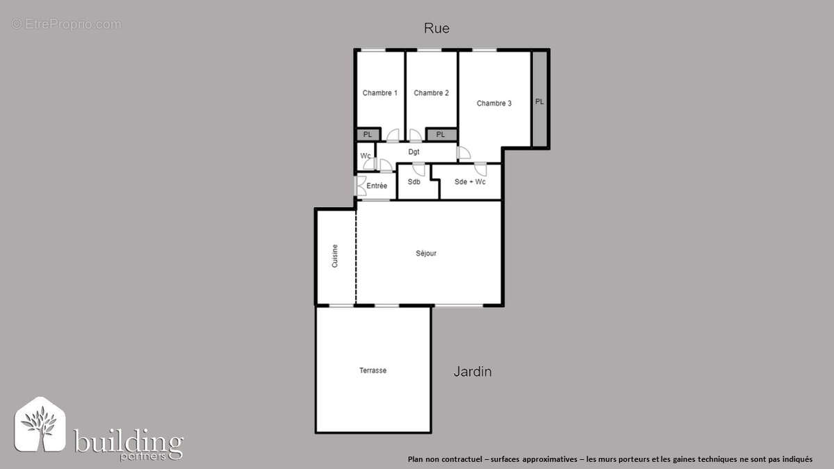 Batignolles Paris 17ème - Appartement 3 ou 4 pièces 93,45 m² avec 31,40 m² de terrasse - photo 2