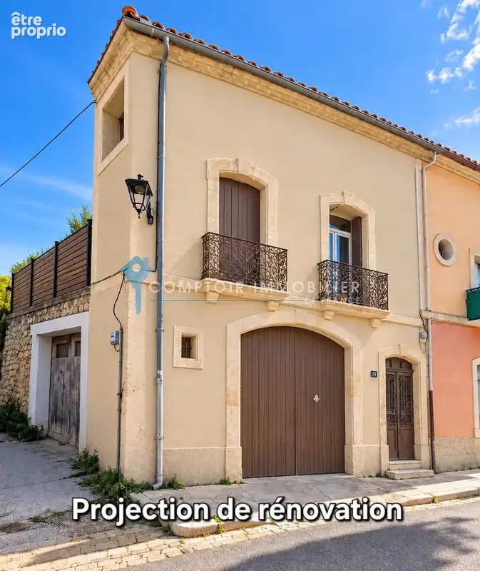 Dépt Hérault (34) - ANIANE - À vendre - Grande maison de village avec terrasse et garage - photo 2