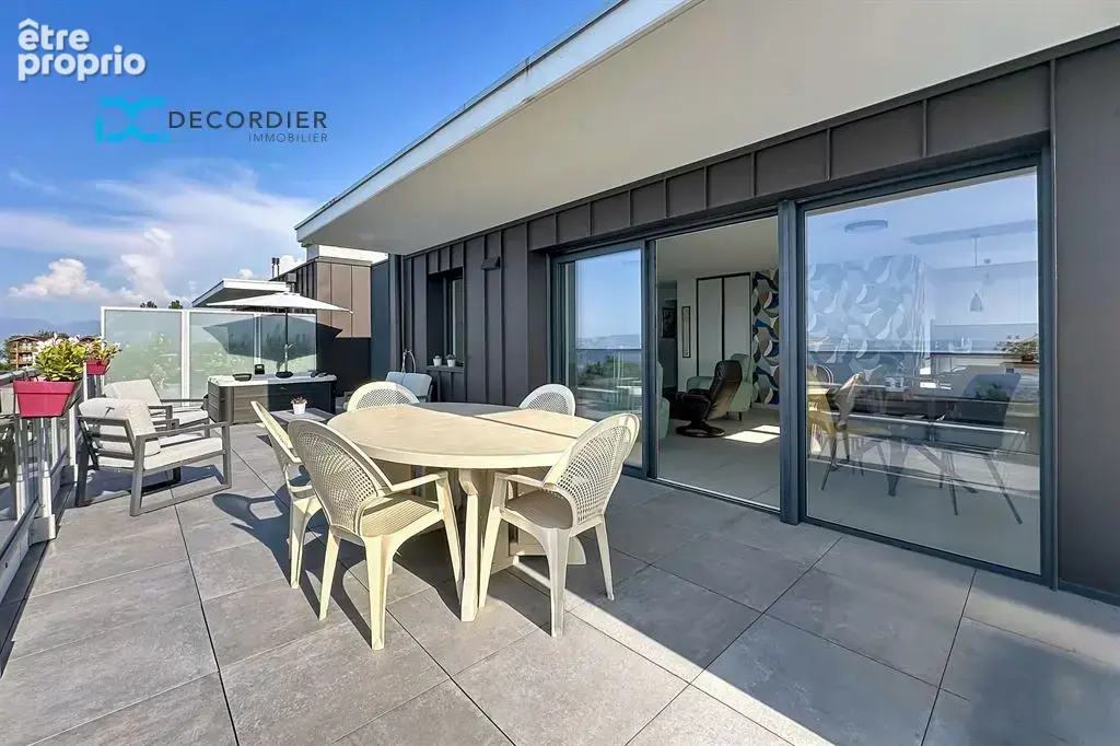 Evian attique vue lac grande terrasse - photo 7