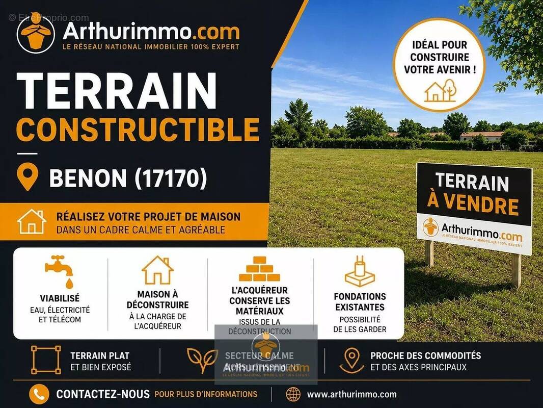 Terrain à BENON