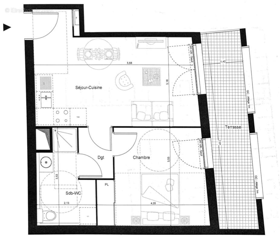 Appartement à MARSEILLE-3E