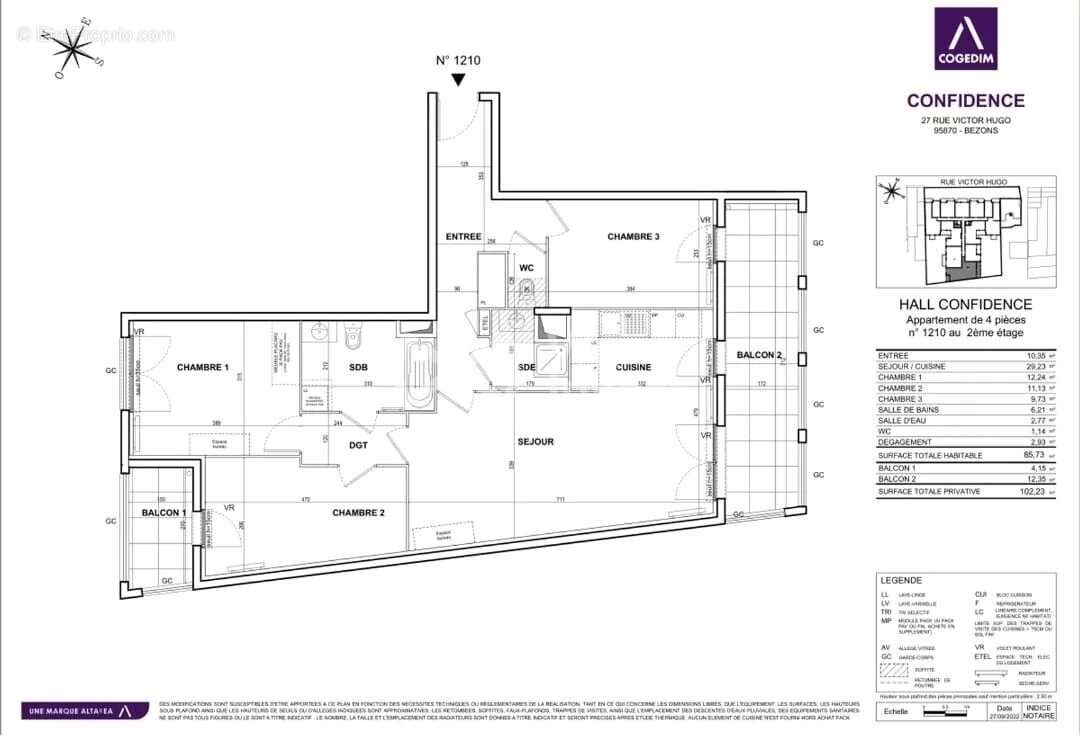 Appartement à BEZONS