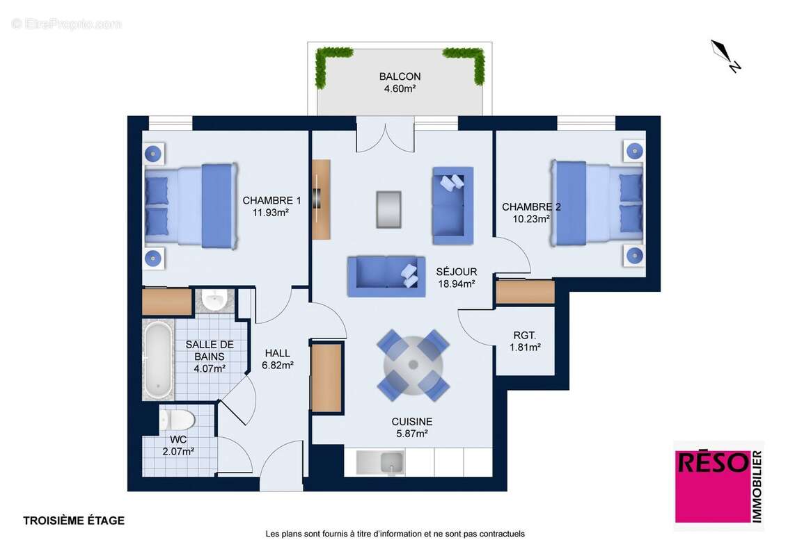 Appartement à VILLE-LA-GRAND