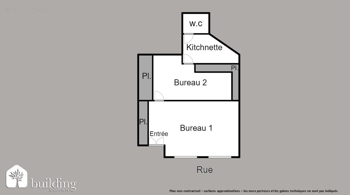 Île de la Jatte Neuilly-sur-Seine - Bureaux 2 pièces 51,30 m² - photo 2