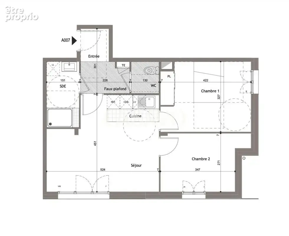 Vente Appartement 3 pièces de 65m² - 94510 La Queue-en-Brie - photo 3