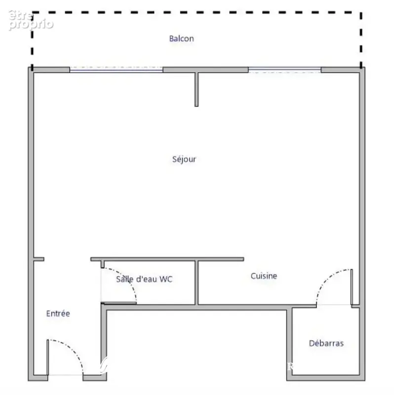 STUDIO (T1), 29,33 m2, dernier étage balcon, cave et parking. DPE D - photo 14