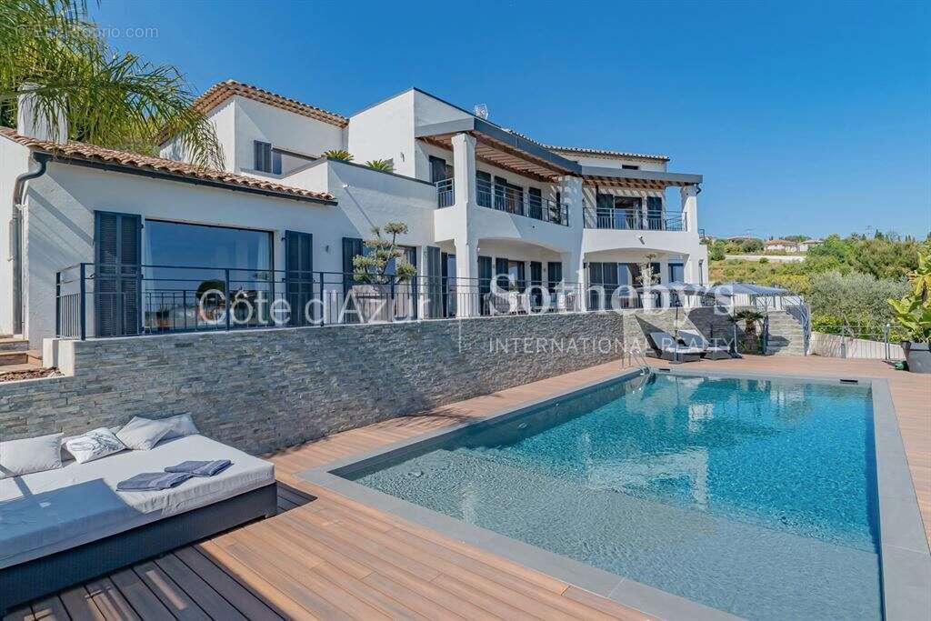 Cagnes-sur-Mer, villa vue mer au sein d'un domaine privé, piscine, proche Nice aéroport - photo 4
