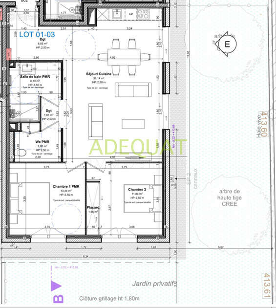 Appartement à SAINT-ANDRE-LE-GAZ