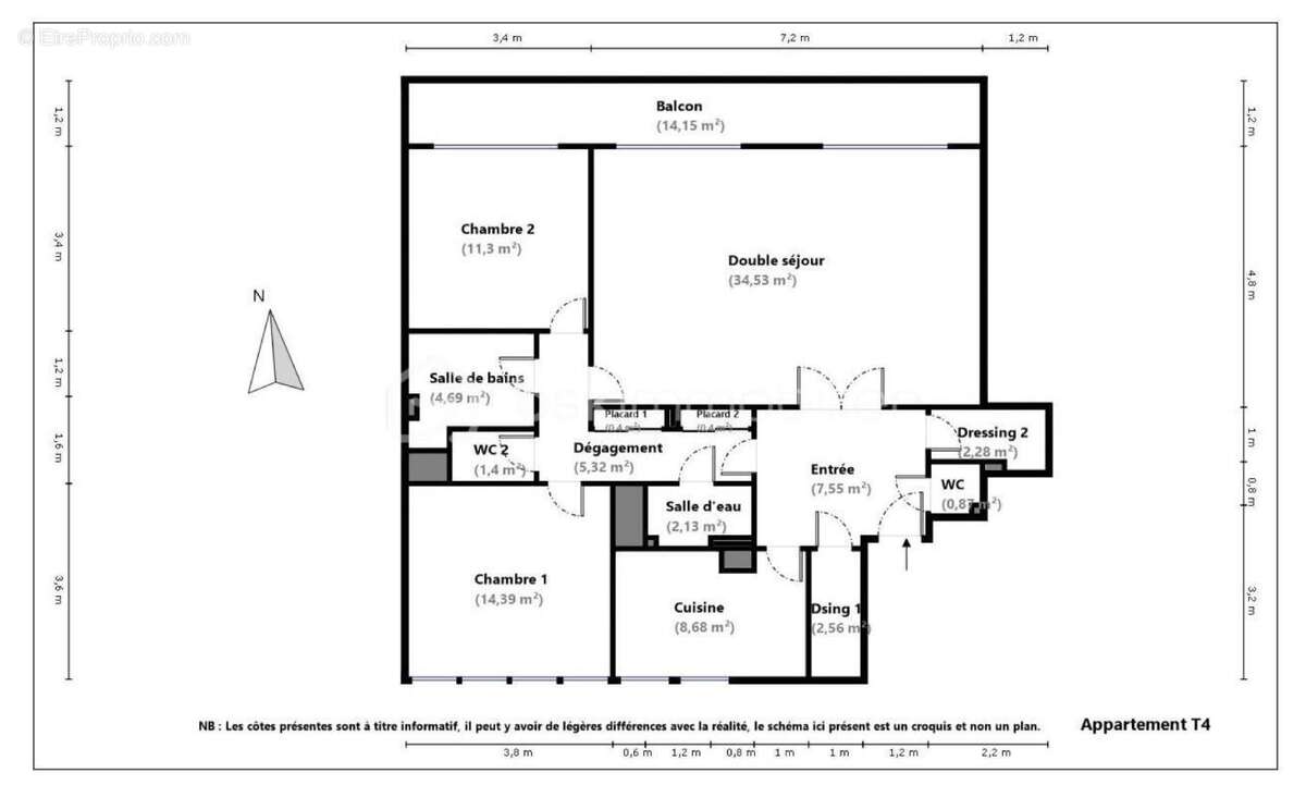 Appartement à VILLE-D'AVRAY
