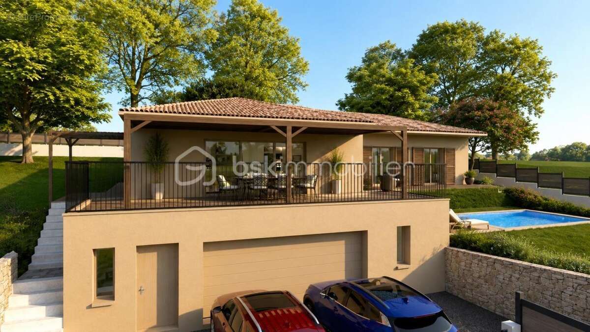A BELGENTIER (83210) – Terrain constructible de 1 017 m² avec permis accordé pour villa, piscine et garage, vue dominante. Libre - photo 11