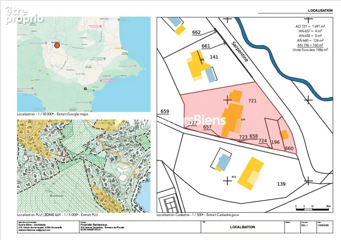 Vue mer - L'Escalet - Ramatuelle - Propriété vendue avec permis de construire accordé - photo 4