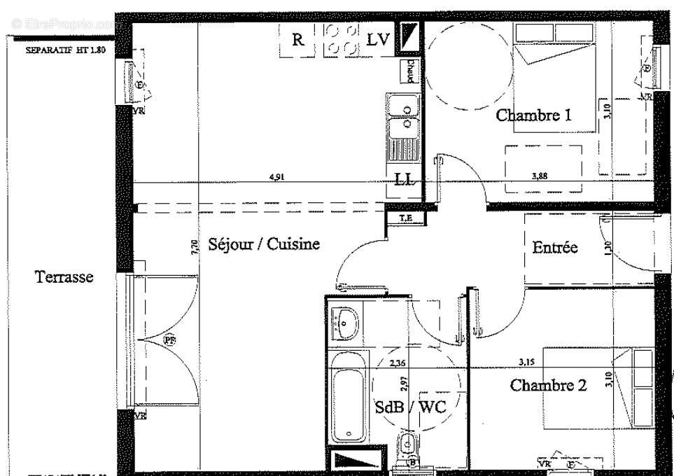 Appartement à BOUCAU
