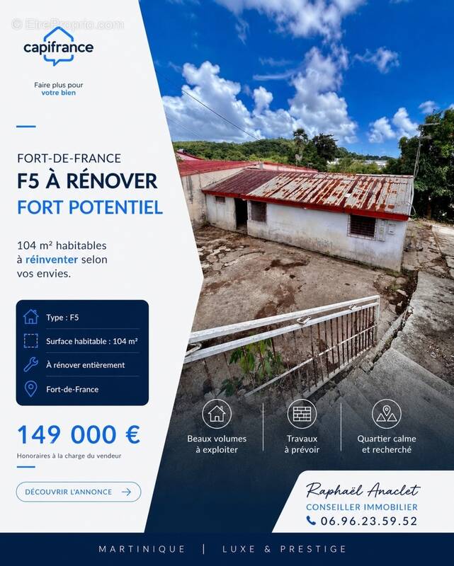 Maison à FORT-DE-FRANCE
