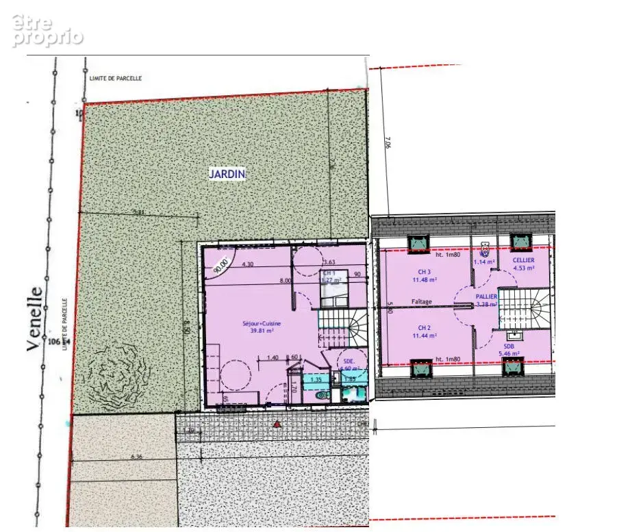 Maison indivividuelle  t4 avec jardin - photo 3
